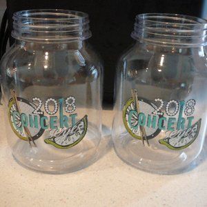 2018 Kenny Chesney Trip Around the Sun Concert Tour Series Lime Mugs-Set of 2